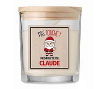 Bougie Ensemble de données 290 Pas Touche Père Noël - Candle- Idée Cadeau Secret Santa Famille Travail Départ Collègue Retraite Noël