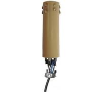 Bougie équipée E14 TIBELEC, plastique, beige 60 W Beige G