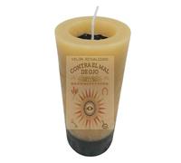 Bougie ésotérique. Nettoyage du mauvais œil. Avec huile de coco, purification et positivité. Voile ésotérique. Haut pouvoir de nettoyage, purification et positivité.