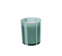 Bougie et vase en verre vert, design moderne, élégante bonbonnière 2026, idée cadeau mariage, complément, décoration de maison (bougie moyenne - 9 x 9 x 10 cm)