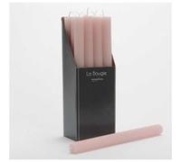 Bougie flambeau 25 cm rose (lot de 12) - - Rose - Cire