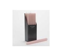 Bougie flambeau 25 cm rose (lot de 12) - - Rose - Cire