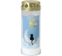 Bougie funéraire avec motif "chat