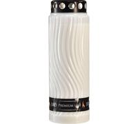 Bougie funéraire de qualité supérieure avec motif floral pour une commémoration durable