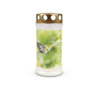 Bougie funéraire durée de combustion 72h - motif marguerite