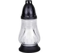 Bougie funéraire verre tulipe blanc