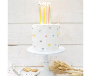 Bougie Gâteau 12pcs longues pastel ScrapCooking