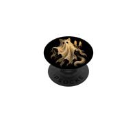 Bougie Gothique pour Femme et Fille Motif Chat fantôme PopSockets PopGrip Adhésif