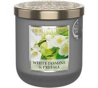 Petite Jarre Bougie à la cire de soja - Freesia et Jasmin Blanc - Durée de combustion jusqu'à 30 heures