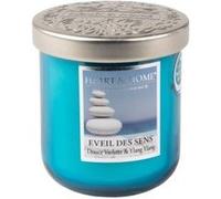 Bougie Heart and Home Petite jarre Eveil des sens Bleu Bleu