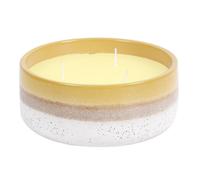 Bougie - Home Deco Factory - Parfumée - Céramique - Citronnelle - Jaune