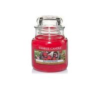 - Bougie jarre en verre senteur framboise rouge Moyen modèle