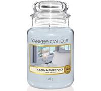Yankee Candle Bougie parfumée Havre de Paix - Jarre - Jusqu'à 150 h - Cadeau pour femmes