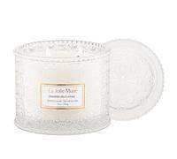 Bougie LA JOLIE MUSE parfum jasmin, bougies parfumées pour la maison, grande bougie au soja avec double mèche, bougies parfumées pour cadeau, bougies à combustion propre, 340 g