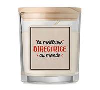 Bougie La meilleure Directrice | Candle | Idée Cadeau Anniversaire Fête Original Famille Travail Départ Collègue Retraite Noël