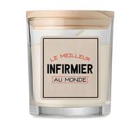 Bougie Le meilleur Infirmier | Candle | Idée Cadeau Anniversaire Fête Original Famille Travail Départ Collègue Retraite Noël