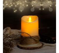 Bougie LED, Bougie à Piles, Bougie LED Flamme Vacillante, Bougies LED Telecommandes, Fausse Bougie Electrique Decorative, Petites Bougies de Noël sans Parfum, 100 Heures (5in)