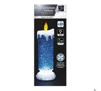 Atmosphera - Bougie LED chandelle + Paillette, PVC, Dimensions d. 8,2 x h. 24 cm