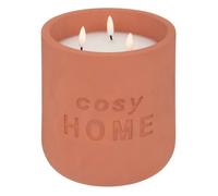 Bougie LED ""Cosy"" rose terracotta 3,2kg - Atmosphera createur d'interieur
