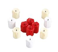 Bougie LED en Plastique Imitation Cire, Forme Bougie, Décorative