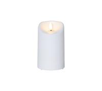 Bougie LED 'Flamme' en plastique, blanc, 13 cm