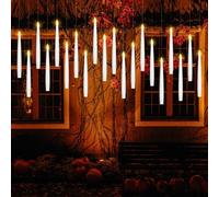 Bougie LED Flottantes Set 20pcs, Électrique Flamme Vacillant Bougies avec Télécommande, Bougies à Piles Flottantes Conique pour Maison Halloween Christmas Noël Mariage église Décoration(Grand)