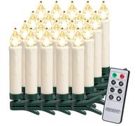 Bougie LED Noel sans câble décoration lumineuse fonctionnement à pile minuterie