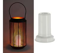 Bougie LED pour photophores - 9 x 7,5 cm - Fonction minuterie - Fonctionne avec piles