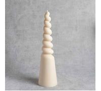Bougie licorne “Liselle” naturelle et artisanale - H 29 5 cm - Fabrication française