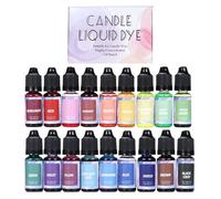 Bougie liquide de couleur pour soja - fluide colorant concentré, ensemble de couleurs de fabrication de bougies faites -par -te, pigments de 18 ou 24 couleurs pour la production de savon, art résine