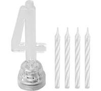 bougie lumineuse chiffre 4 led clignotant 7cm - sud trading cd1157+04 Multicolore G