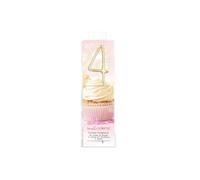 Bougie magique 17,5 cm - chiffre 4