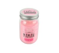 Bougie "maman" parfum fleur de printemps dans un bocal en verre avec couvercle (H13cm) - Altobuy G
