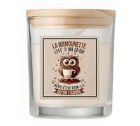 Bougie Mamounette Chouette Grain | Candle | Idée Cadeau Original Anniversaire Fête Famille Amour Noël