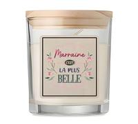 Bougie Marraine la plus belle | Candle Cadeau Fête des Mères Anniversaire Soeur Noël Tata Marraine