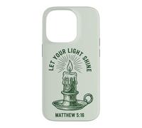 Bougie Matthew Christian Faith Let Your Light Shine Coque pour iPhone 14 Pro