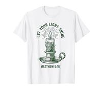 Bougie Matthew Christian Faith Let Your Light Shine T-Shirt