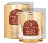 Bougie mèche en bois cannelle orange