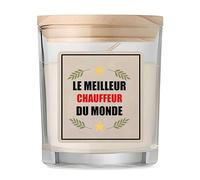 Bougie Meilleur Chauffeur du Monde - Candle - Idée Cadeau Anniversaire Fête Original Famille Travail Départ Collègue Retraite Noël