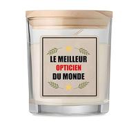 Bougie Meilleur Opticien du Monde - Candle - Idée Cadeau Anniversaire Fête Original Famille Travail Départ Collègue Retraite Noël