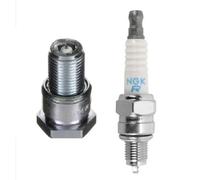 NGK Bougie d'allumage LR8B (6208) électrode nickel, antiparasitage 5 kΩ, clé 16 mm, filetage 12,7 mm