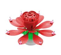 Bougie Musicale Rotative Pour Gâteaau D'anniversaire, Fleur Colorée En Forme De Fleur, Décoration De Gâteau, Cadeau Pour Enfants, Décor De Fête Diy