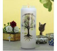 Bougie Neuvaine Arbre de Vie protecteur 17,5cm