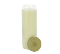 Bougie Neuvaine - Éco-Responsable - 17,5 cm - Cire Végétale - Brûle 9 Jours - Intérieur