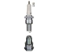 NGK Bougie d'allumage 3430 Raccord-SAE avec vis Électrode centrale en nickel 1-électrode de masse pas d'antiparasitage avec siège à garniture plate Ouverture de la clé: 20,8 mm Longueur du filetage: