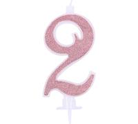 Bougie numérique Glitter Rose Gold n.2