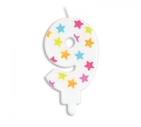 Bougie d'anniversaire numéro 9 - Scrapcooking Party or G