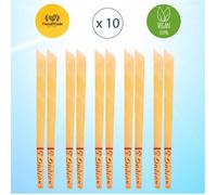 Bougie Oreille Cire Naturelle 10 Pcs - Traitement De Soin Oreille Santé Acouphène Nettoyant De Bougie De Retrait De Cire Oreille