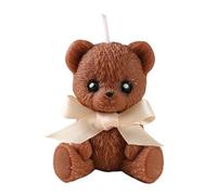 Bougie Ours - Formule De Mélange De De Soja Naturelle | Décoration Parfumée En Forme D'ours | Taille De 6,2 Cm Avec Fleur D'oranger Amber Oud | Matériau De De Paraffine De Soja Pour La Décor