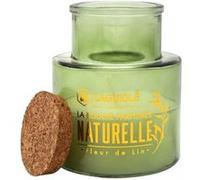 Bougie - Parfum fleur de lin - Elégante et florale - Pot en verre - Déco - Laguiole